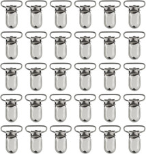 50Pcs 1" Pacifier Suspender Clips, Marrywindix Pacifier Clips for Making Pacifie