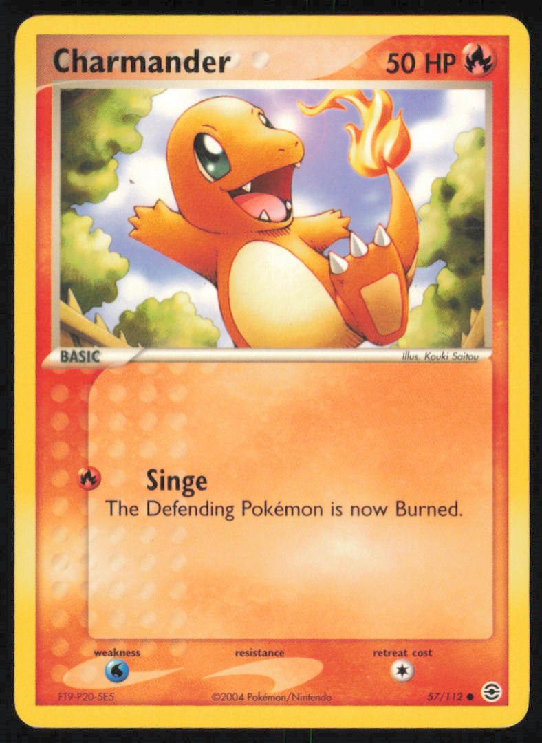 2004 Pokemon EX FireRed & LeafGreen Charmander #57/112 NM