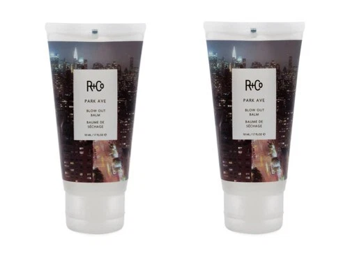 **TWIN PACK ** R&Co Park Avenue Blow Out Balm 147ml Blow Dry Prep Cream