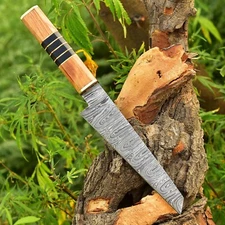 Handmade Japanese Bunka Kitchen Knife Hand Forged Damascus Chef Knife   