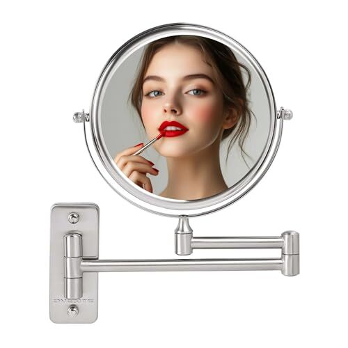 OVENTE 7" Wall Mounted Makeup Mirror with  Assorted Colors , Sizes , Styles 