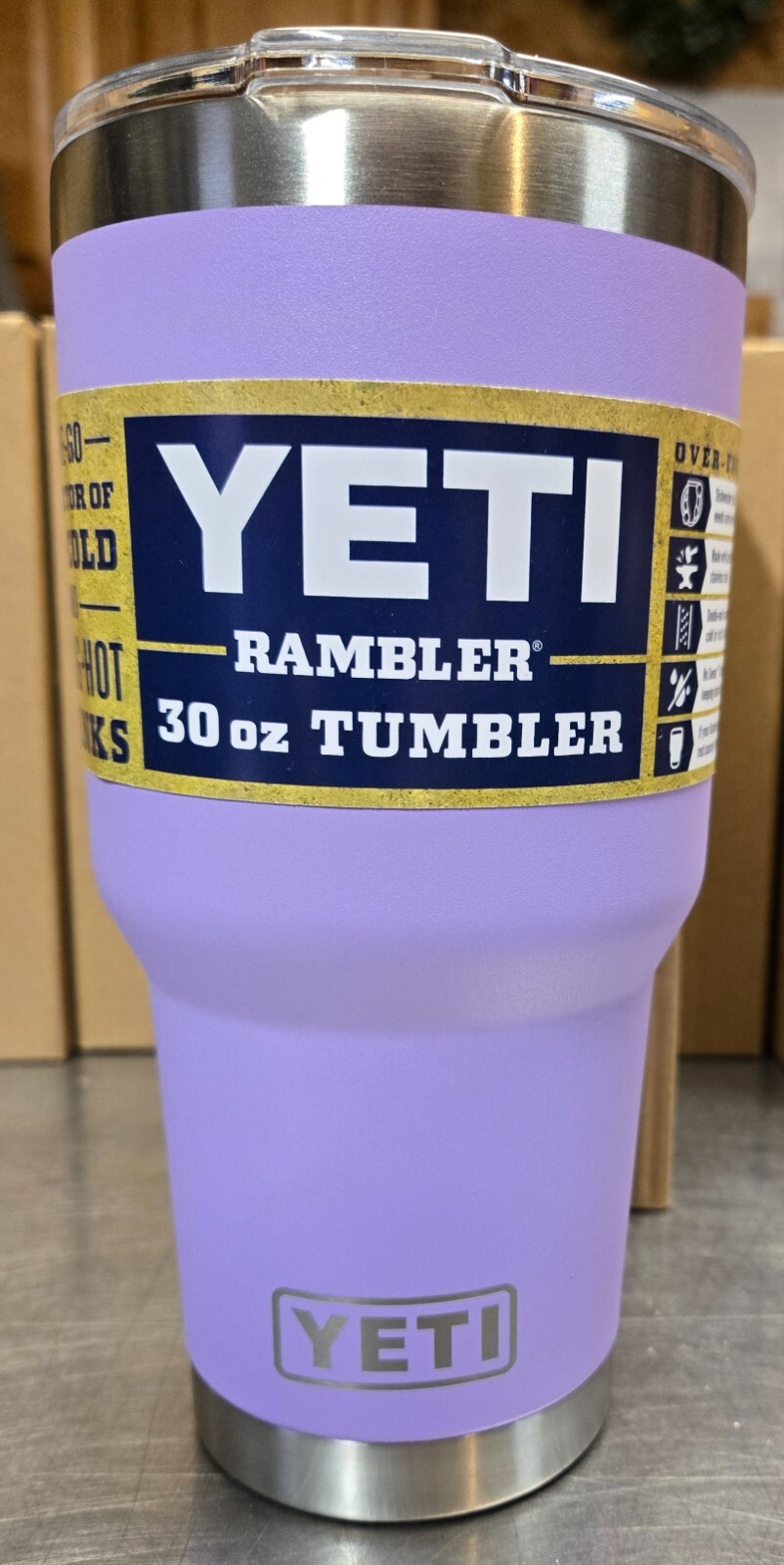 YETI Rambler 30oz Vacuum Insulated Tumbler in Lavender Stainless Steel  
