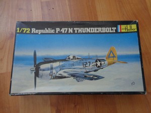 1 72 Classic Heller Republic P 47n Thunderbolt Aircraft Plane Model Kit No 267 Ebay