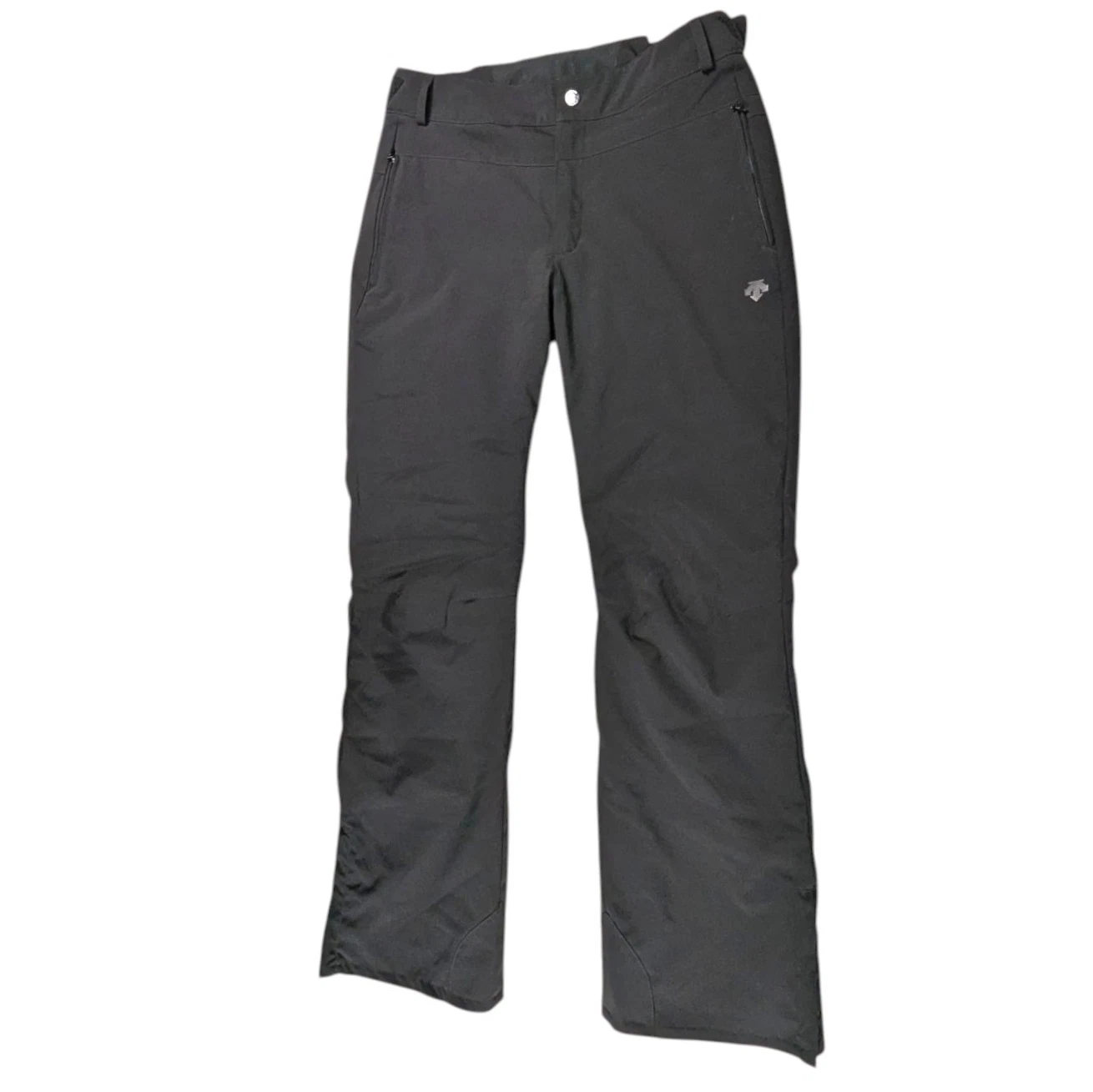 Descente Snow Pants Womens Size 8R Black Padded Waist Insulated Ski Snowboarding