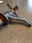 Vintage Hot And Cold Faucets Mismatched Set, Chrome Plated Brass, Heavy, As Is — photo 5
