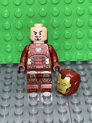 LEGO 76140 Iron Man Silver Hexagon sh612 Minifigure only - Main Image
