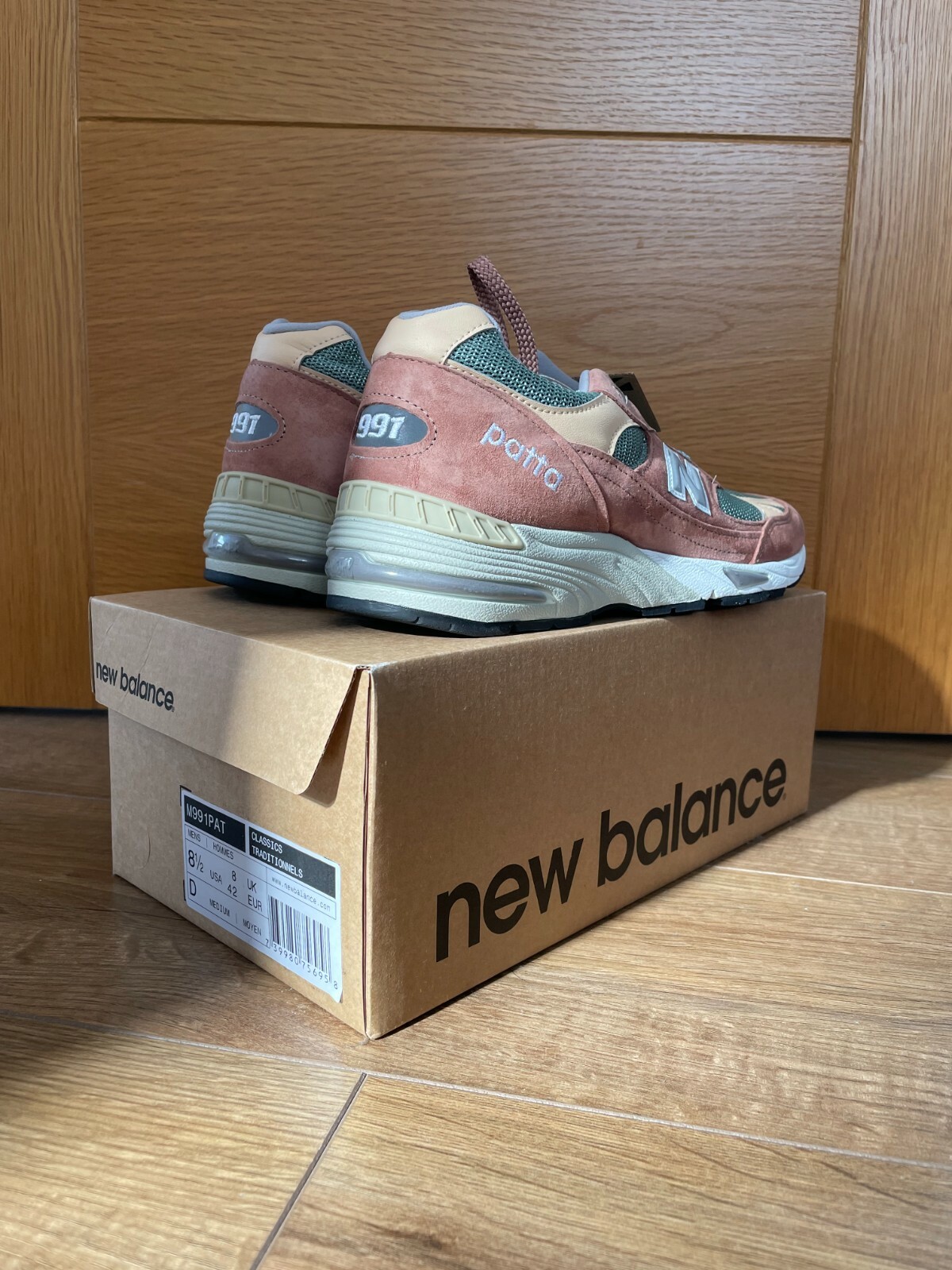 New Balance 991 Patta (Dusty Pink/Light Petrol), UK 8/US 8.5 image 9