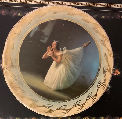 Vintage Jacob & Co Ballerina Biscuit Candy Tin England 8  X 2.25  Empty
