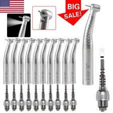 1-10 KaV Style Dental Fiber Optic High Speed Handpiece 6Hole LED Coupler YB6