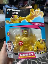 Mr Beast Lab LEGENDARY PANTHER GOLD 5” Gooey Figure Heroes Of Goo Jit Zu 2024