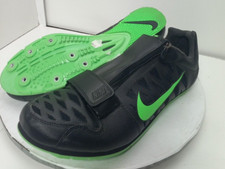 Nike Zoom Long Jump LJ IV Mens Sz 14 Spikes Track Shoes Black Green No Spikes 