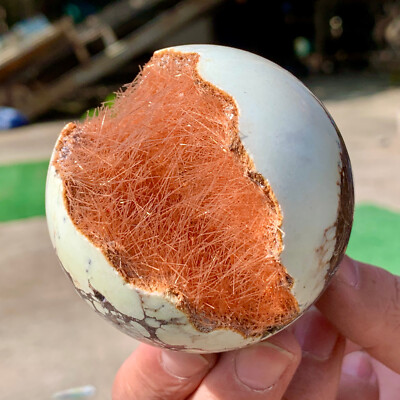 208G Rare iron ore Phosphorus Magnesium Mine Open Smile crystal ball Healing
