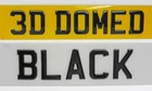 gel NUMBER PLATES Domed Resin Gloss Black PLATE LETTERS - SINGLE LETTER - jel