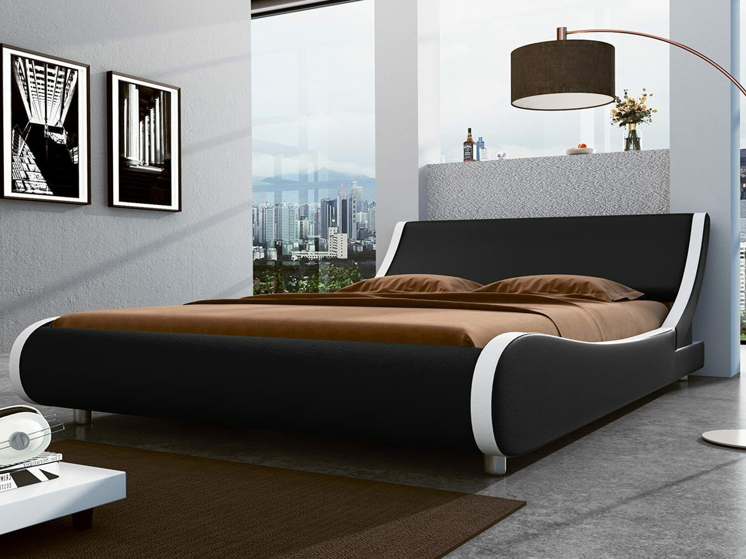 With Headboard,black & White