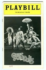 Vintage 1977 GUYS and DOLLS at Broadway Theatre NYC Playbill! Robert Guillaume!