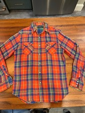 Polo Ralph Lauren multicolor western pearl snap flannel shirt small