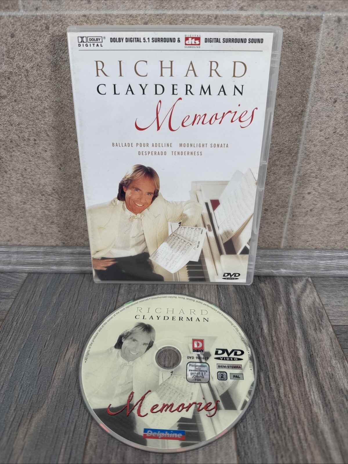 Richard Clayderman - Memories (DVD) Region 2 PAL  Used