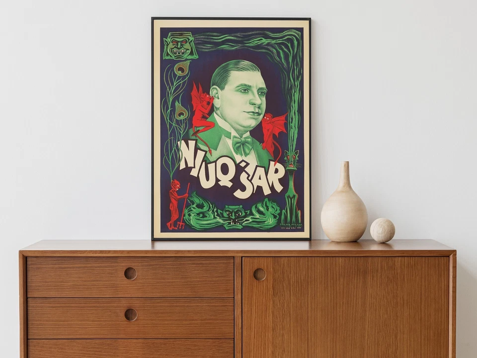 Magician Niuq'Sar Vintage Wall Art Poster Devils Magic Occult Poster Art Print - Image 2 of 4