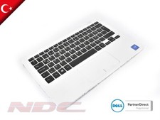 NEW Dell Inspiron 11-3162/3164 White Palmrest Touchpad TURKISH QWERTY Keyboard