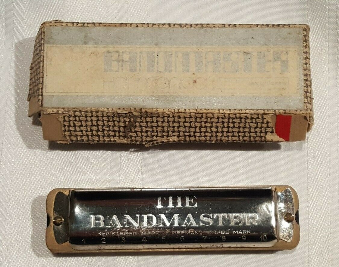Vintage Bandmaster Harmonica Key C Chrome Made in Germany eBay
