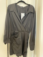 Zara Black Shirtdress Xs