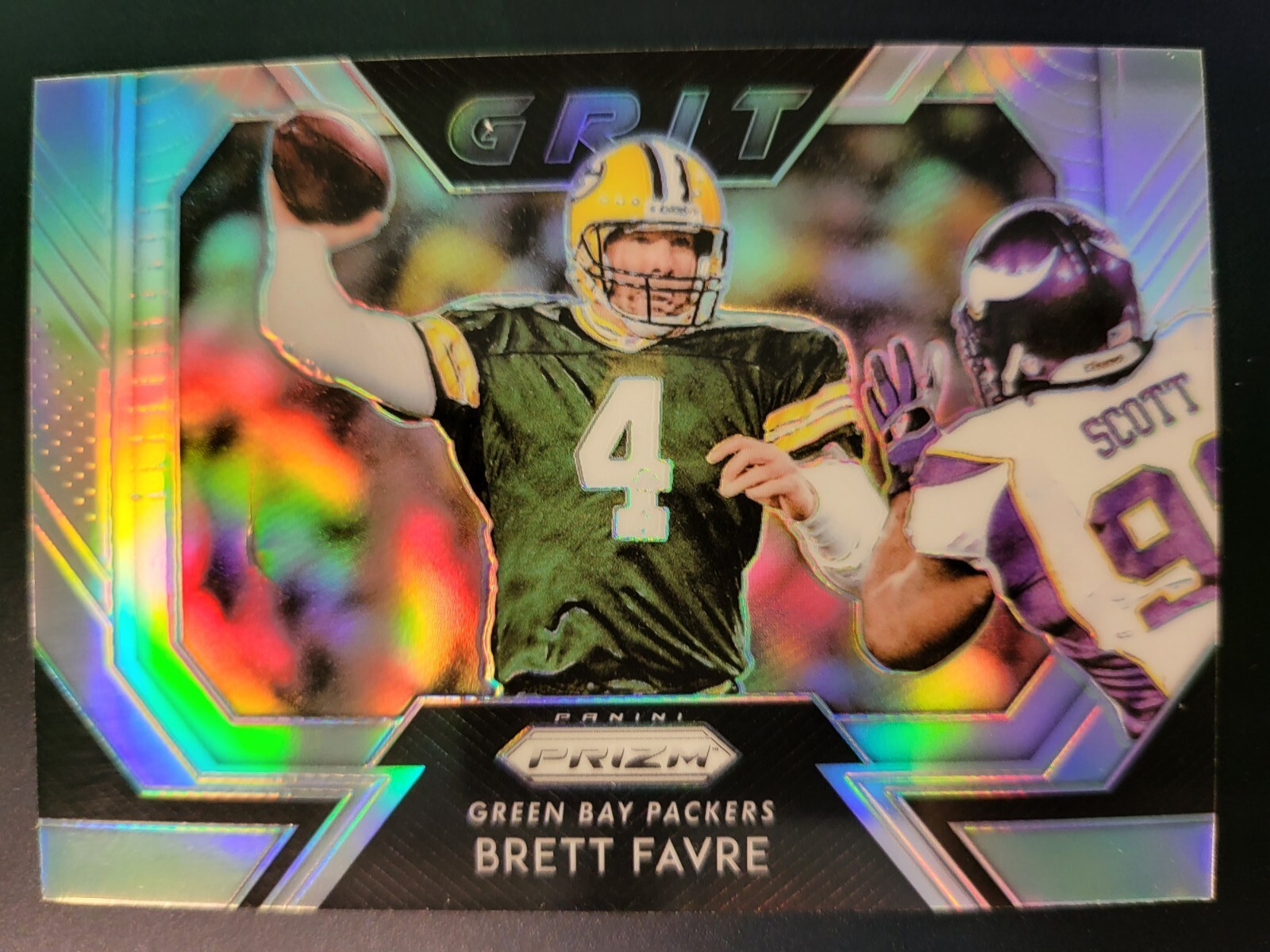 2018 Prizm Brett Favre GRIT SILVER PRIZM card #G-20