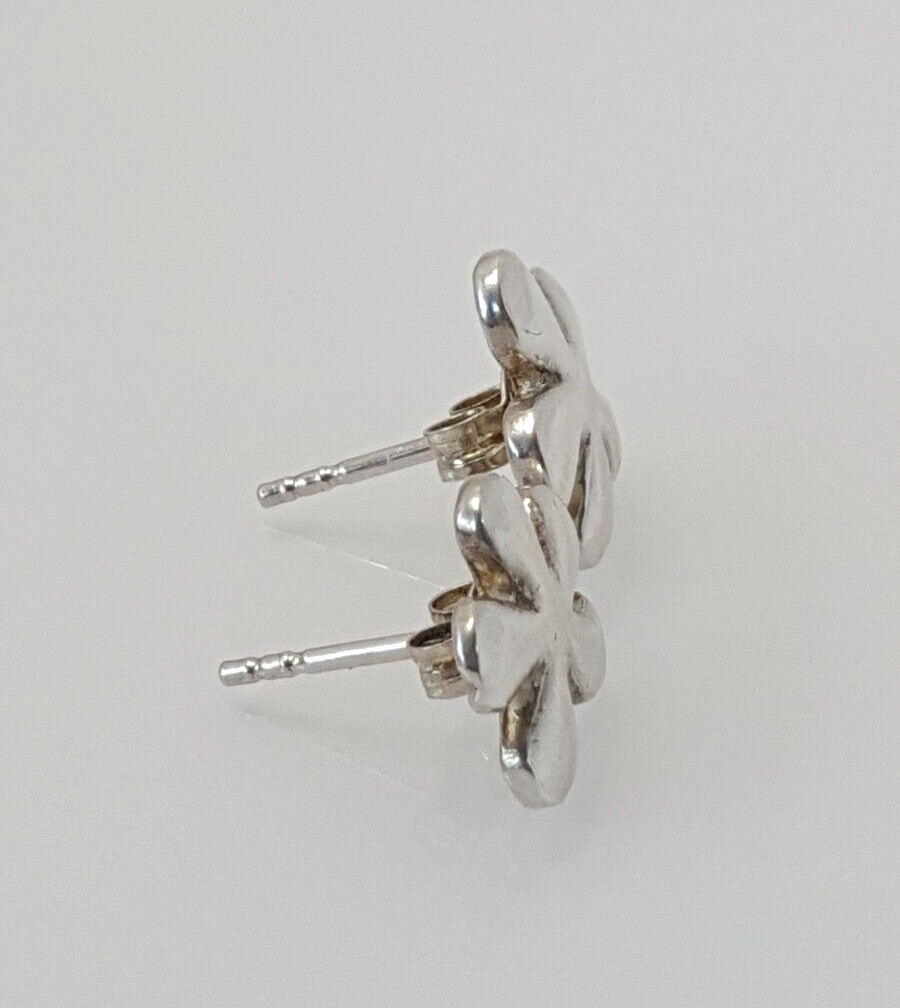 Gorgeous Solid Sparkling Flower Shape Stud Earrin… - image 21