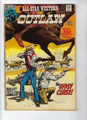 All-Star Western # 7 Outlaw - Billy the Kid Buffalo Bill Sept 1971 GD+