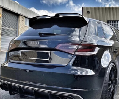 AUDI A3 8V HATCHBACK REAR ROOF SPOILER OETTINGER STYLE GLOSS BLACK (2013 Up)