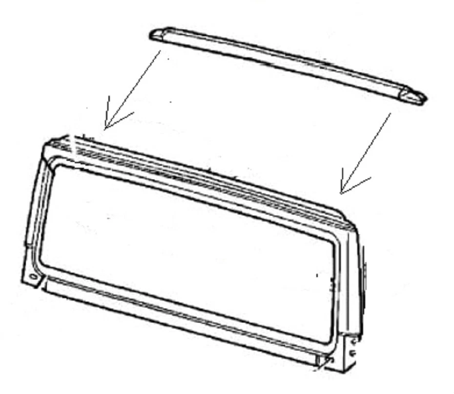 Jeep TJ Wrangler 1997-2006 nuevo cabezal delantero arco a parabrisas sello de resistencia a la intemperie Foto 2 de 4