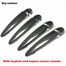 Dry Real Carbon Fiber Door Keyless KH Handle Cover Fits 12-18 F30 F34 335i M3