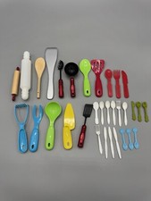 Pretend Kitchenware Utensils Lot Assorted Includes Spoons Rolling Pin
