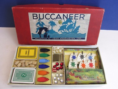 1st edition SPARE PARTS for VINTAGE BUCCANEER BOARD GAME waddingtons ...