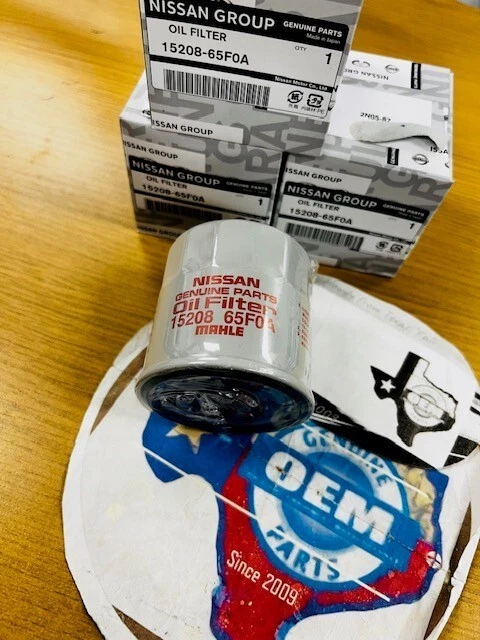 SET 3 Genuine Nissan Infiniti Engine-Oil Filter 15208-65F0A with gaskets - Image 3 of 4