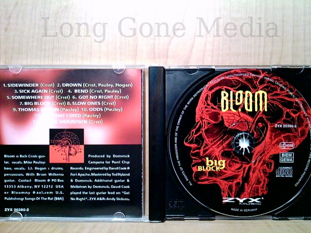 Big Block by Bloom (CD, 1996, ZYX Music) 90204481224| eBay