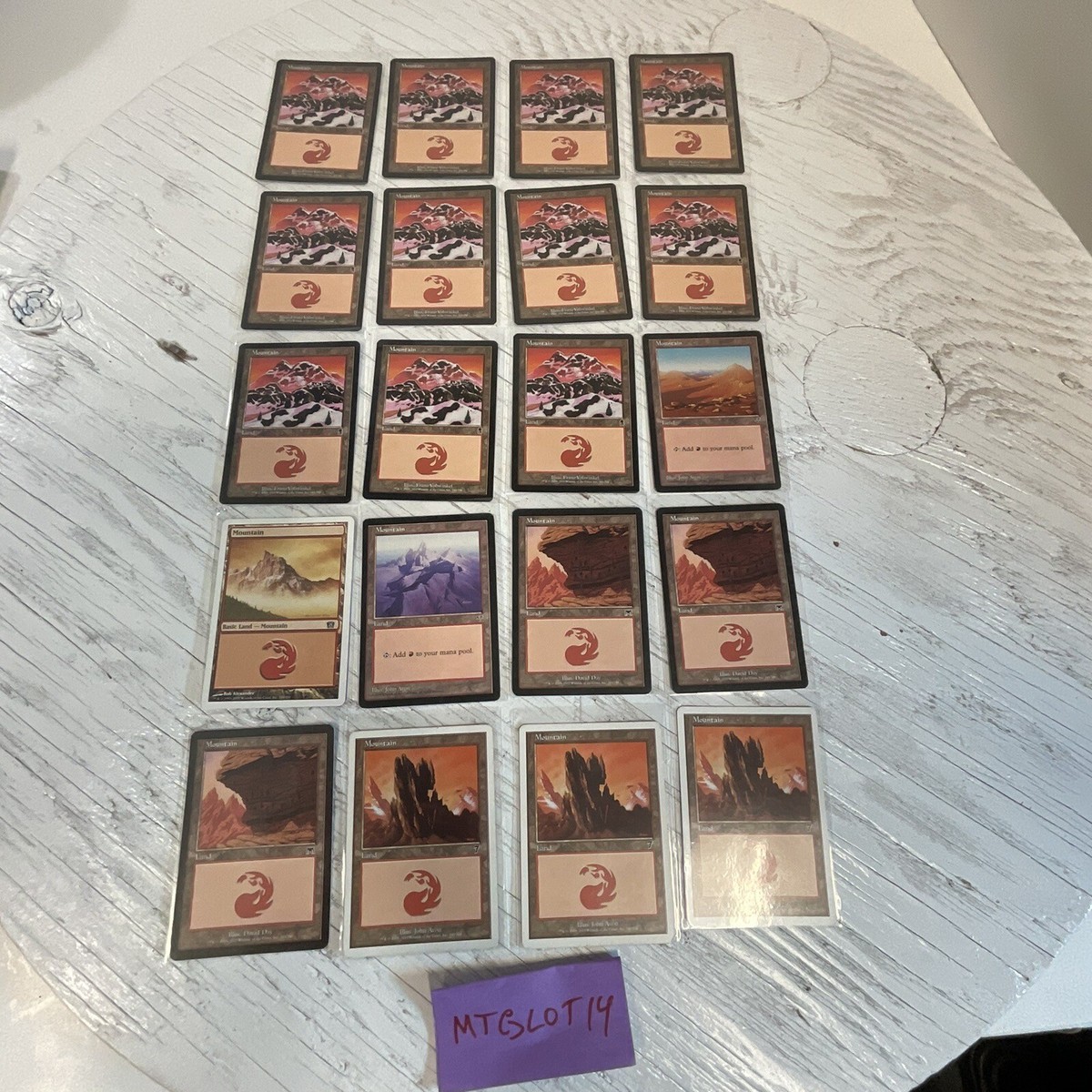 mtg 20 card deck MTG Magic The Gathering 20 Card Basic Mountain Land Lot GnuTradingCards
