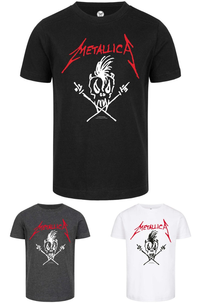 Metal Kids Metallica Logo T-Shirt Für Kinder - Offizielles Band-Merch, Größen 92-164 (2-14 Jahre) - Schwarz