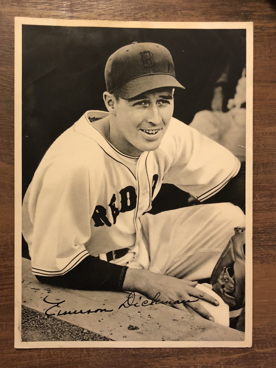 レッドソックスの英雄 Vtg 1941 Emerson Dickman Boston Red Sox Baseball Picture Photo