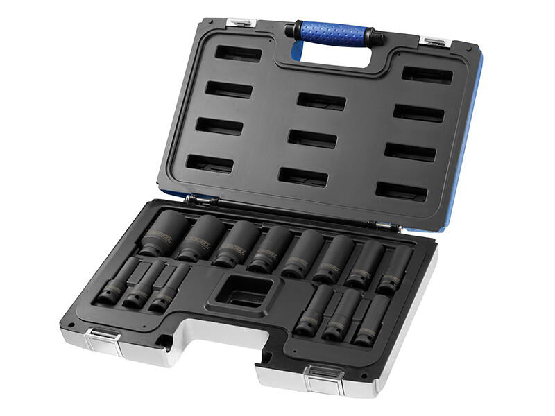 Expert By Facom 14 Piece 1/2" Drive Deep Hex Impact Socket Set Metric - Image 4