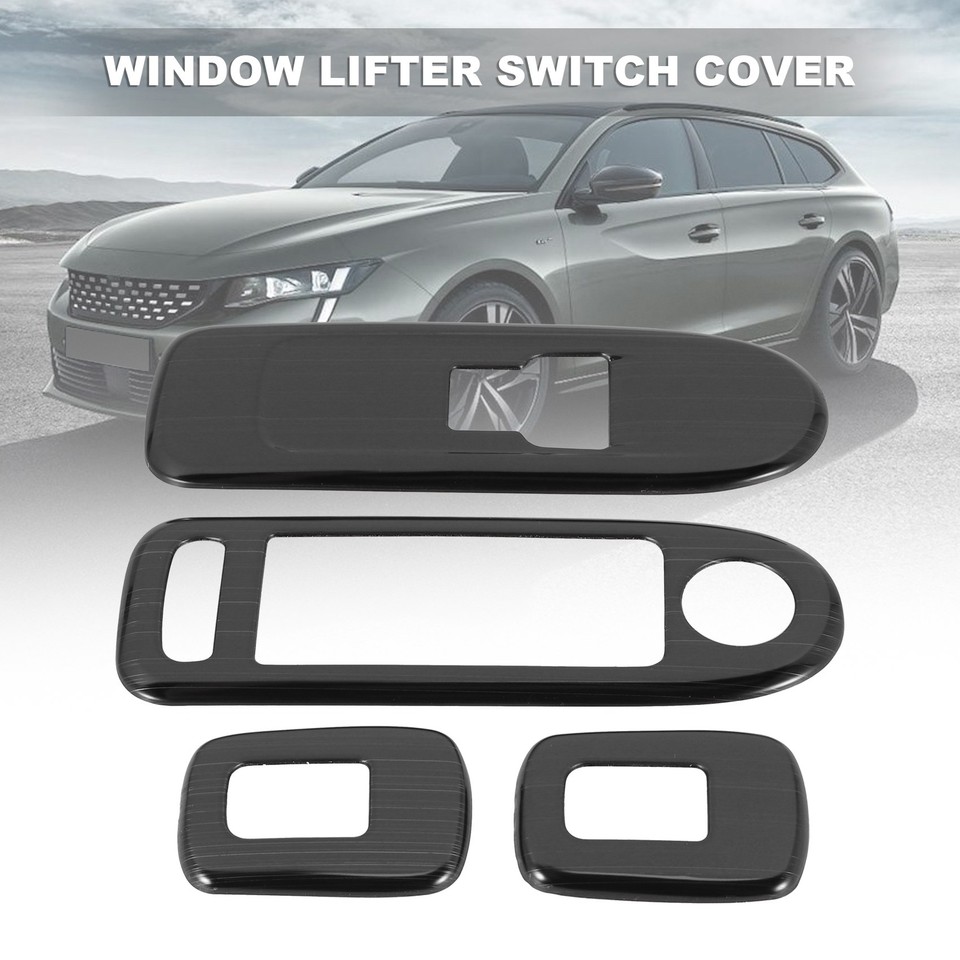 4Pcs Car Door Window Armrest Cover Switch Button Panel Trim for C5 508