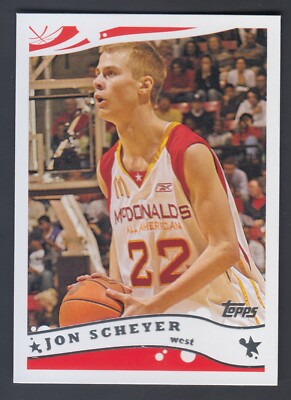 2006 TOPPS MCDONALDS JON SCHEYER #B24 TRUE ROOKIE MINT RARE 1ST CARD EVER MADE