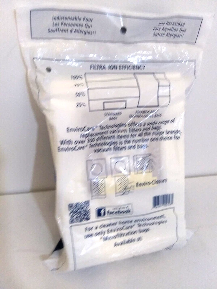 Envirocare Technologies Hoover 8569 Windtunnel Upright Vacuum Bags Type Y 9 Pack - Image 4 of 4