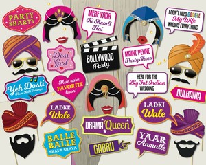 Bollywood Theme Photo Props Ready Made Party Decoration Weddings
