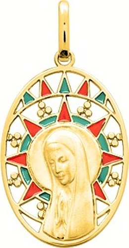 Médaille de Baptême Amour Eternel Or Jaune 9 carats - Maison Médaille de Baptême Amour Eternel Or Jaune 9 carats - Maison