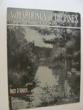 1911 Whisperings of the Pines Reverie by Harry Kinder piano solo