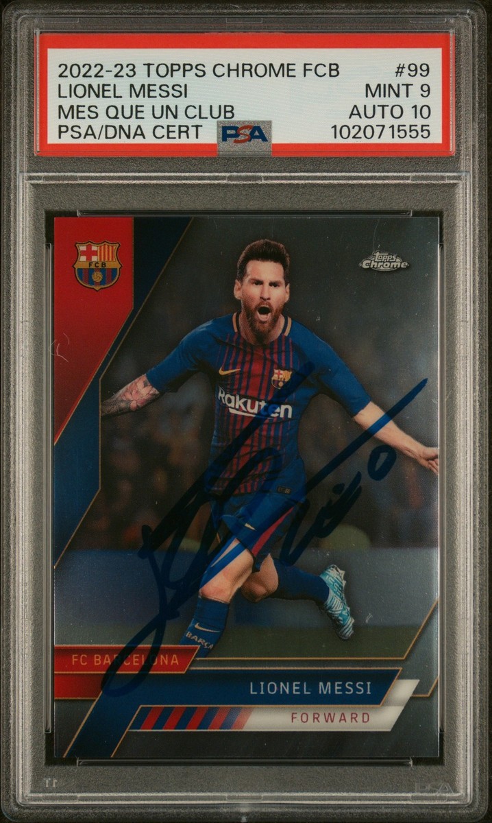 2022 TOPPS CHROME FC BARCELONA MES QUE UN CLUB #99 LIONEL MESSI
