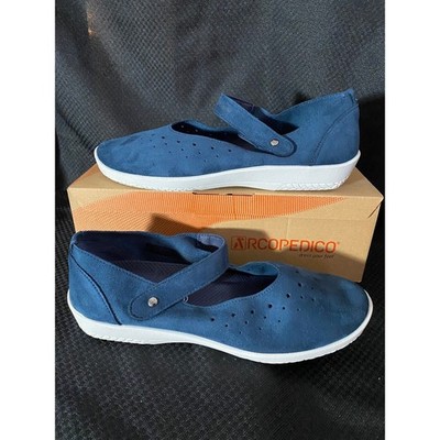 Arcopedico Sisley H91 Gal Navy Navy Mary Jane Flats Size 40 New in Box