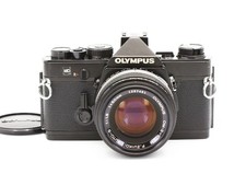  Near MINT Olympus OM-1 OM1 MD 35mm SLR Camera w/50mm f1.8 Lens Tested JAPAN