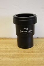 1.25" Telescope 2x Metal 3 Way Barlow Lens with T Threads - Multi-Coated Lenses