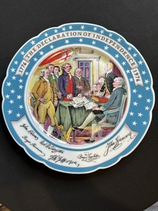 Declaration of Independence Plate | eBay